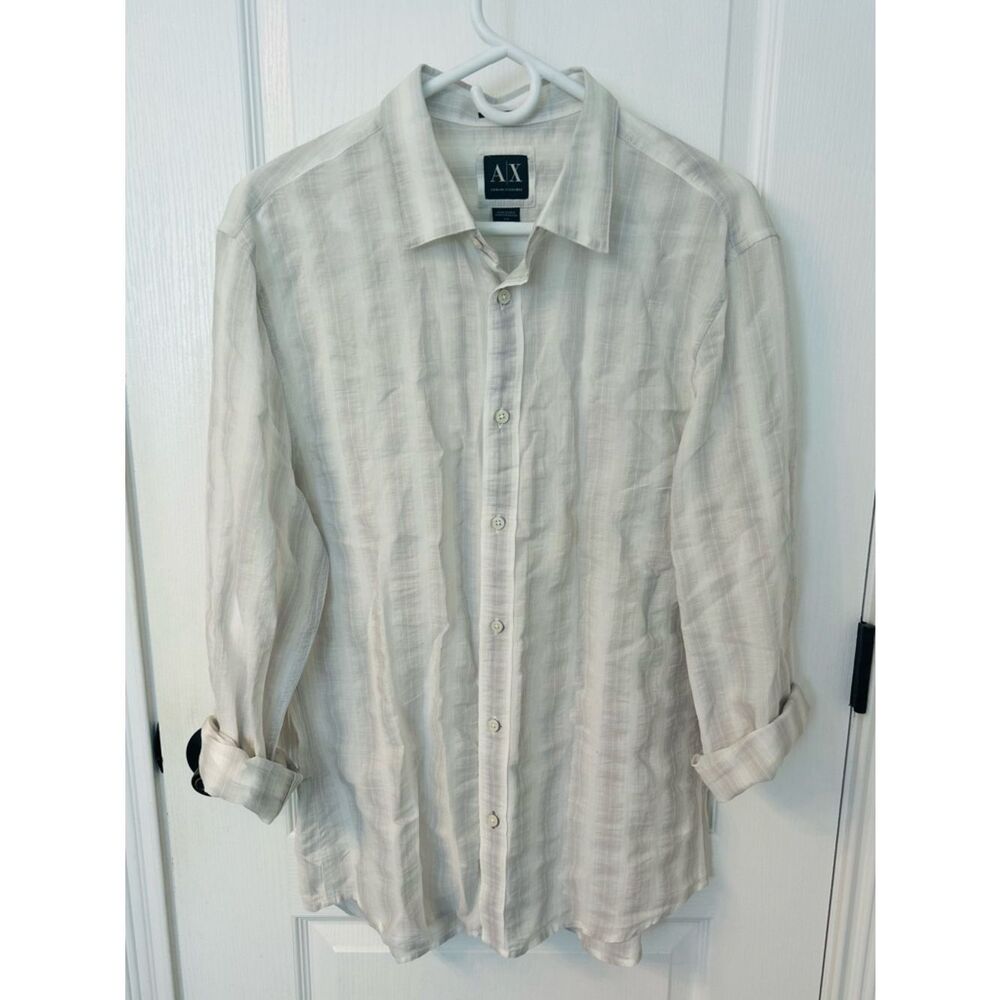 Armani Exchange  Button-Up 100% Cotton Shirt!